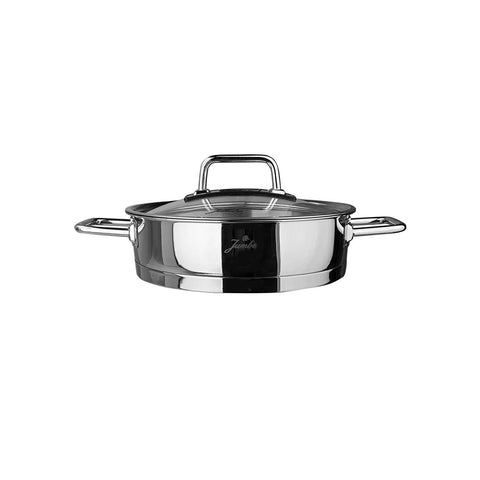 Jumbo Assos 6-Piece Stainless Steel Induction Cookware Set, Midi, Silver