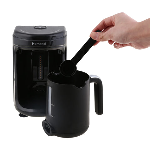 Homend Pottoman 1840UK Clean Turkish Coffee Maker, 450ml, 535W, Black