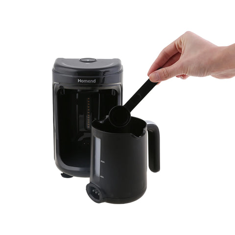 Homend Pottoman 1840UK Clean Turkish Coffee Maker, 450ml, 535W, Black