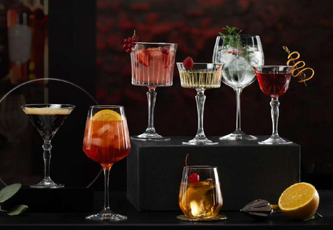 RCR 6-Piece Optiq Wine Glass Set, 670ml, Clear