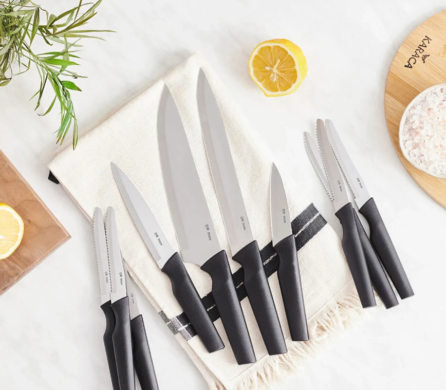 Karaca Bundle 10 Piece Knife Set, Black