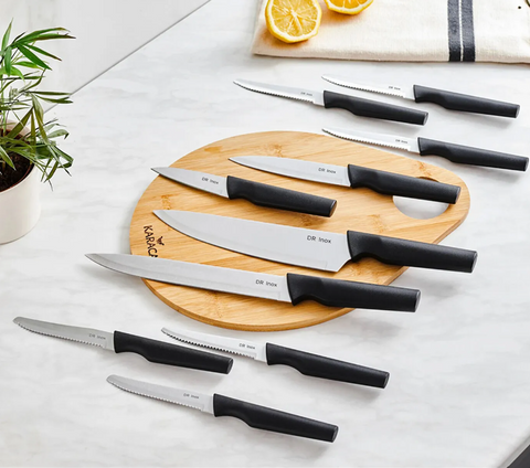 Karaca Bundle 10 Piece Knife Set, Black
