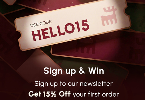 Sign Up & Win - 15% Off