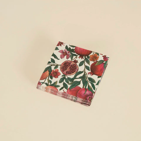 Karaca Home Bellis 20-Piece Napkin, 33cmx33cm, Burgundy