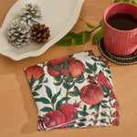 Karaca Home Bellis 20-Piece Napkin, 33cmx33cm, Burgundy