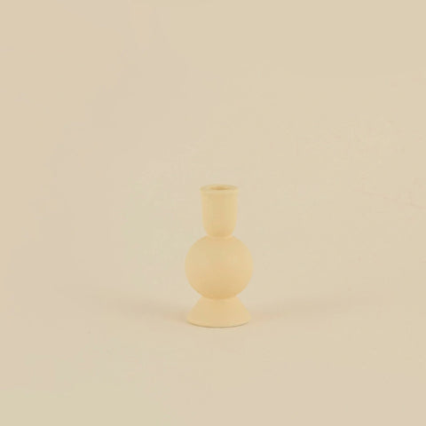 Karaca Home Enna Candlestick, 6,5x6,5x13cm, Beige
