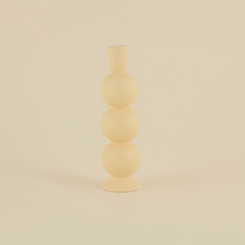Karaca Home Enna Candlestick, 7x6x23,2cm, Beige
