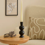 Karaca Home Enna Candlestick, 6x6x17,5cm, Black