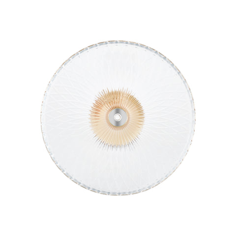 Karaca Lumina Glass Decorative Plate, 22cm, Gold
