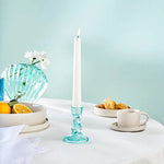 Karaca Marine Glass Candle Holder, 6x9cm, Turquoise