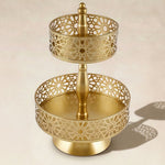 Karaca Sema Double-Tier Serving, Gold