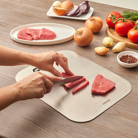 Karaca Stainless Steel Chopping Board, Inox