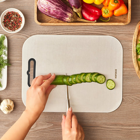 Karaca Stainless Steel Chopping Board, Inox