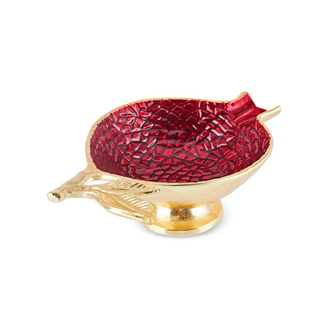Karaca Tina Decorative Snack Bowl, 29x19cm, Gold