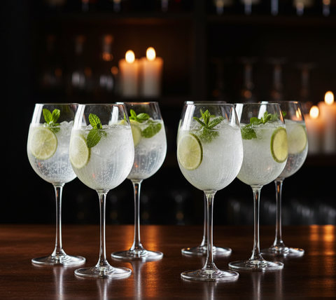 Rcr 6-Piece Optiq Wine Glass Set, 450ml, Clear