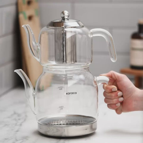 Karaca Panora Family-Size Glass Teapot