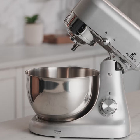 Karaca Ironmax Cast Stand Mixer, 5L, 1000W, Grey