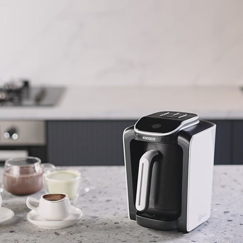 Karaca Hatır Neo-S Turkish Coffee Maker, 535W, Porcelain White