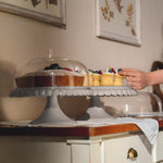 Guzzini Tiffany Cake Dome with Stand, Small, Taupe