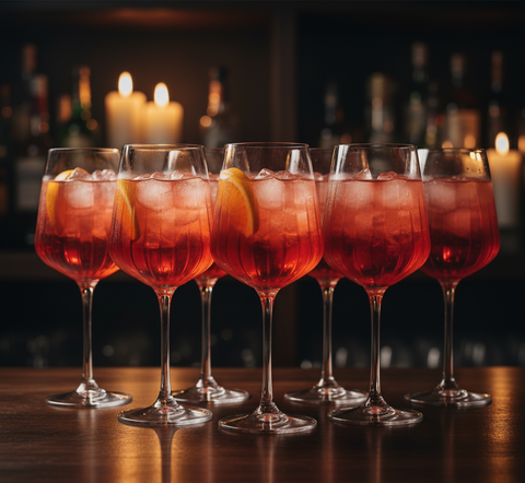 Rcr 6-Piece Timeless Spritz Wine Glass Set, 490ml, Clear