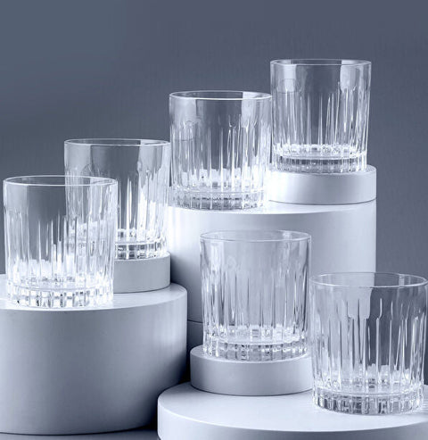 Rcr Timeless 6-Piece Glass Whisky Glass Set, 360ml, Clear